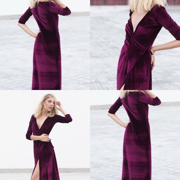 Dark Purple Dress Designer